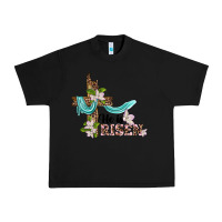 Black he is risen cross Urban Heavy Tee - BarkalooDesign