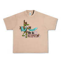 Burro he is risen cross Urban Heavy Tee - BarkalooDesign