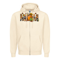 Sandshell Western Mom With Pumpkins Zipper Hoodie - BundleAndBundleShop
