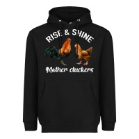 Black Rise and Shine Mother Cluckers Heavyweight Hoodie - Bettercallsaul