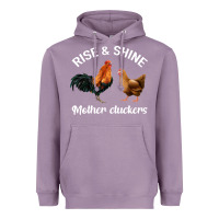 Lavender Rise and Shine Mother Cluckers Heavyweight Hoodie - Bettercallsaul