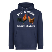 Navy Rise and Shine Mother Cluckers Heavyweight Hoodie - Bettercallsaul