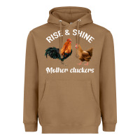 Toasted Coconut Rise and Shine Mother Cluckers Heavyweight Hoodie - Bettercallsaul