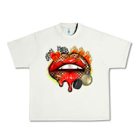 Pistachio race lips Urban Heavy Tee - AdoDesignShop