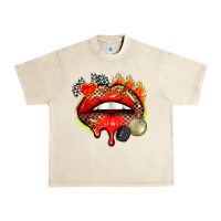 Sandshell race lips Urban Heavy Tee - AdoDesignShop