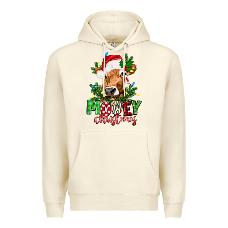 Mooey Christmas Premium Hoodie by texasbilliewilder | Teevron