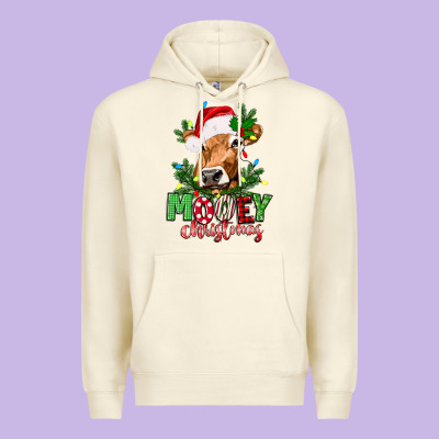 Mooey Christmas Premium Hoodie Designed By Texasbilliewilder