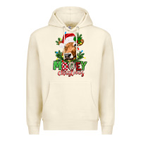 Sandshell Mooey Christmas Premium Hoodie - texasbilliewilder