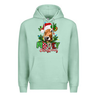 Seafoam Mooey Christmas Premium Hoodie - texasbilliewilder