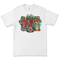 White hello summer Premium Tee - SublimationCraftShop