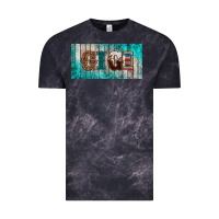 Cloud Black western turquoise gigi license plate Vintage Tee - BarkalooDesign