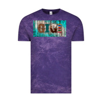 Cloud Purple western turquoise gigi license plate Vintage Tee - BarkalooDesign