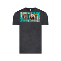 Vintage Black western turquoise gigi license plate Vintage Tee - BarkalooDesign
