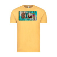 Vintage Mustard western turquoise gigi license plate Vintage Tee - BarkalooDesign
