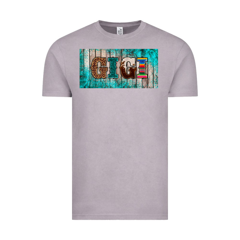 Western Turquoise Gigi License Plate Vintage Tee by BarkalooDesign | Teevron