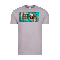 Vintage Zinc western turquoise gigi license plate Vintage Tee - BarkalooDesign