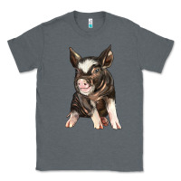 Charcoal Heather baby berkshire pig Classic Tee - LillyAllenDesigns