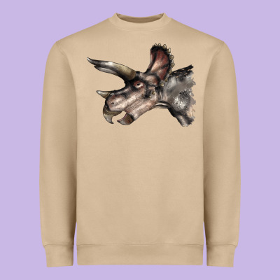 Triceratops Horridus Face Heavyweight Sweatshirt Designed By Lillyallendesigns