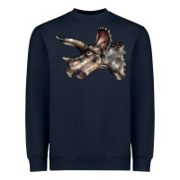 Navy Triceratops Horridus Face Heavyweight Sweatshirt - LillyAllenDesigns