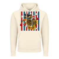 Vintage Artic mullet eagle seamless pattern Vintage Hoodie - BundleAndBundleShop
