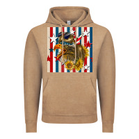 Vintage Coffee mullet eagle seamless pattern Vintage Hoodie - BundleAndBundleShop
