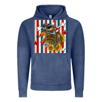 Vintage Denim mullet eagle seamless pattern Vintage Hoodie - BundleAndBundleShop