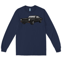Navy classic car Long Sleeve Tee - MaliasSmallBusiness