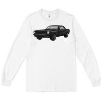 White classic car Long Sleeve Tee - MaliasSmallBusiness