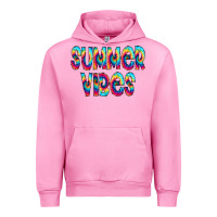 Fuchsia Pink summer vibes tie dye doodle Urban Hoodie - CowCowDesign