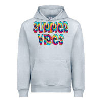 Heather Grey summer vibes tie dye doodle Urban Hoodie - CowCowDesign