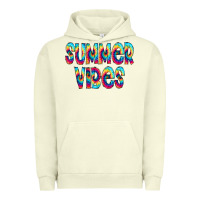 Pigment Pistachio summer vibes tie dye doodle Urban Hoodie - CowCowDesign