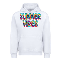 White summer vibes tie dye doodle Urban Hoodie - CowCowDesign