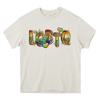 Cream lgbtq Heavy Core Tee - Zillion Design Studio