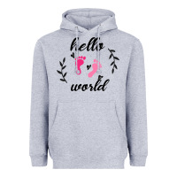 Heather Grey Hello world Heavyweight Hoodie - Bettercallsaul