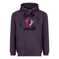 Plum Hello world Heavyweight Hoodie - Bettercallsaul