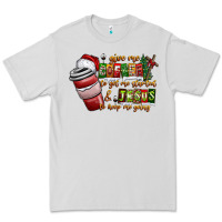 Dove Grey Coffee  Jesus Premium Tee - CowhideDigitalArt