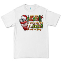 White Coffee  Jesus Premium Tee - CowhideDigitalArt