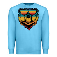Ocean Blue Retro bear Premium Sweatshirt - Bettercallsaul