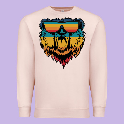 Retro Bear Premium Sweatshirt Designed By Bettercallsaul