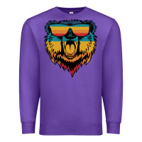Purple Retro bear Premium Sweatshirt - Bettercallsaul