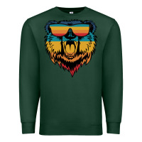 Sports Green Retro bear Premium Sweatshirt - Bettercallsaul