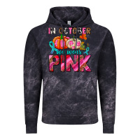 Cloud Black in october we wear pink with pumpkins Vintage Hoodie - AdoDesignShop