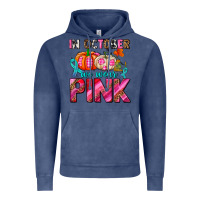 Vintage Denim in october we wear pink with pumpkins Vintage Hoodie - AdoDesignShop