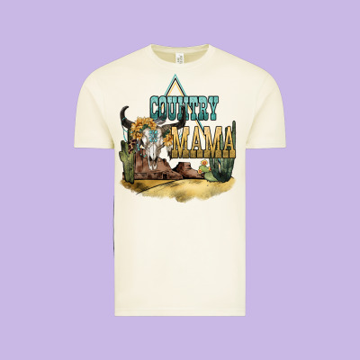 Country Mama Vintage Tee Designed By Nancycooperartshop
