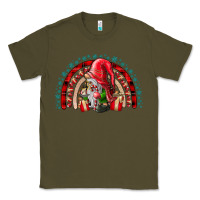 Army Green Christmas Gnome Classic Tee - CowhideDigitalArt