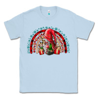 Dusty Blue Christmas Gnome Classic Tee - CowhideDigitalArt