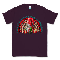 Plum Christmas Gnome Classic Tee - CowhideDigitalArt