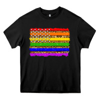 Black lgbtq and usa flag Heavy Core Tee - Zillion Design Studio