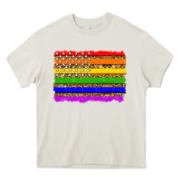 Cream lgbtq and usa flag Heavy Core Tee - Zillion Design Studio