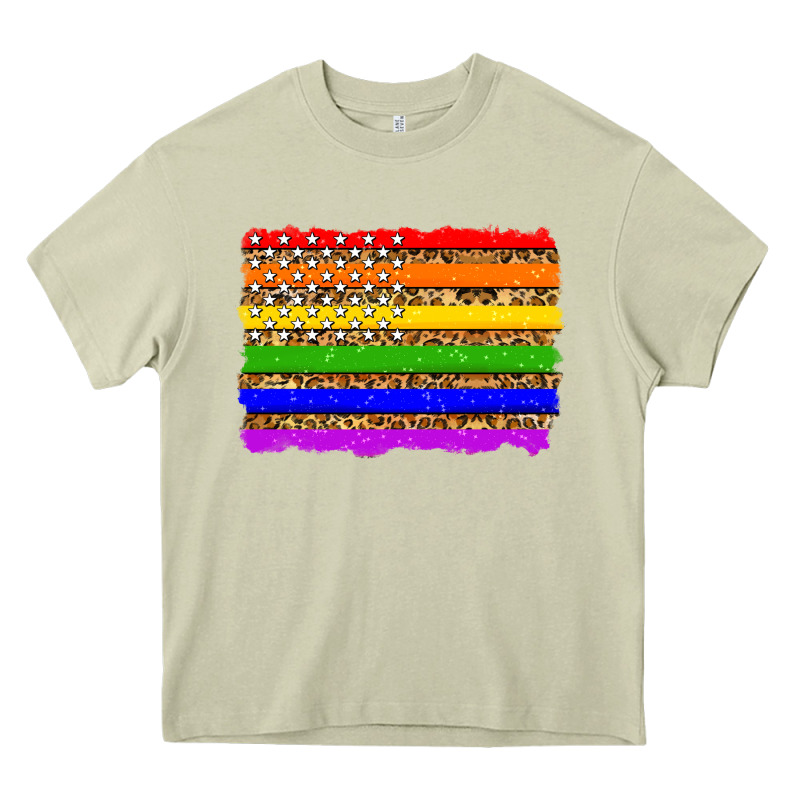 Lgbtq And Usa Flag Heavy Core Tee by Zillion Design Studio | Teevron